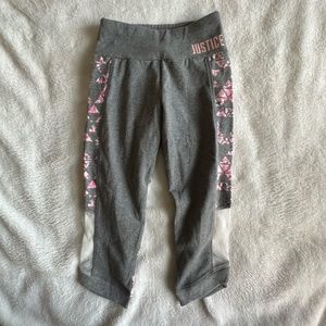 Justice Girls Capri Legging Sz 8